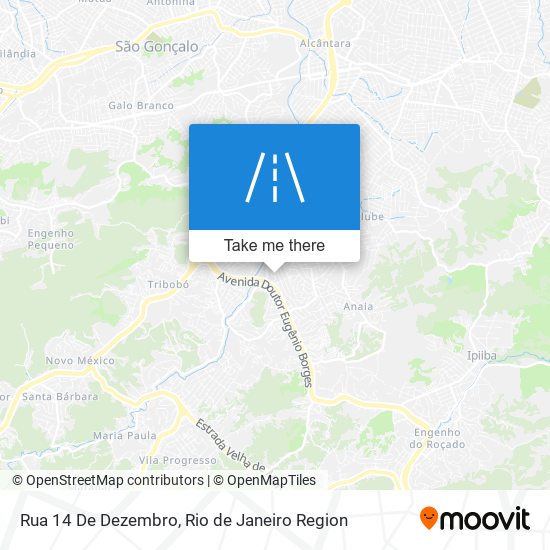 Mapa Rua 14 De Dezembro