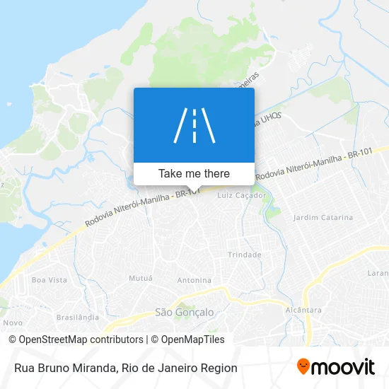 Rua Bruno Miranda map