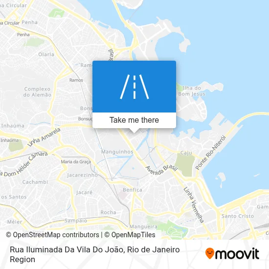 Rua Iluminada Da Vila Do João map