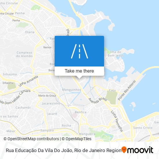 Rua Educação Da Vila Do João map