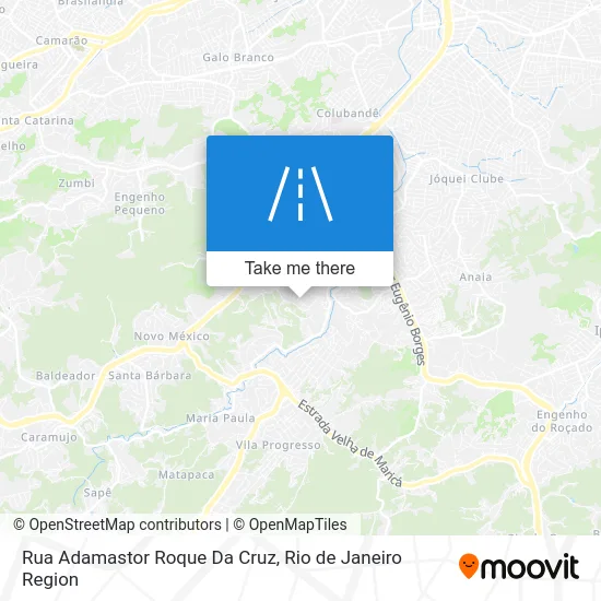 Rua Adamastor Roque Da Cruz map