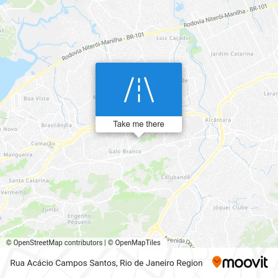 Rua Acácio Campos Santos map