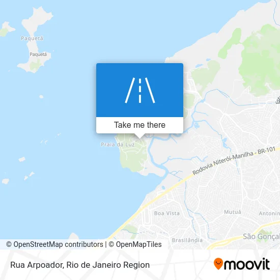 Rua Arpoador map