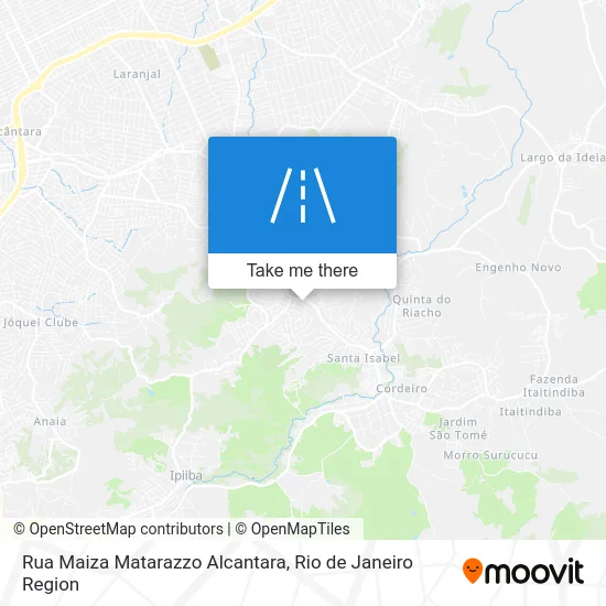 Rua Maiza Matarazzo Alcantara map