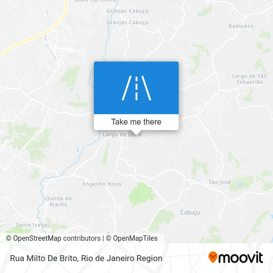 Rua Milto De Brito map