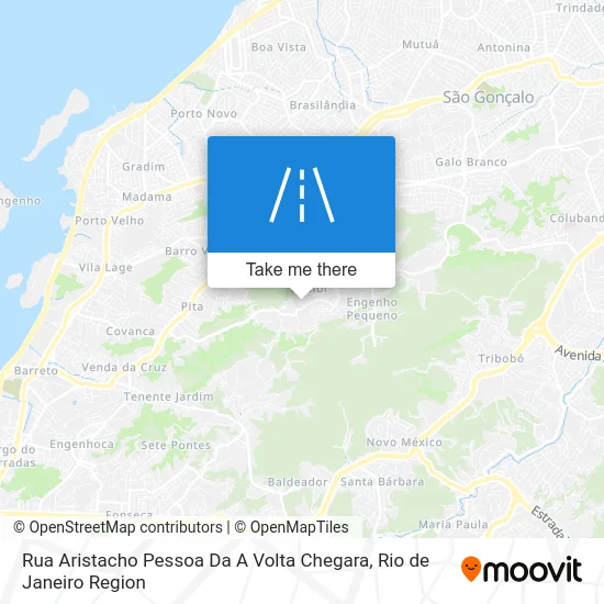 Rua Aristacho Pessoa Da A Volta Chegara map