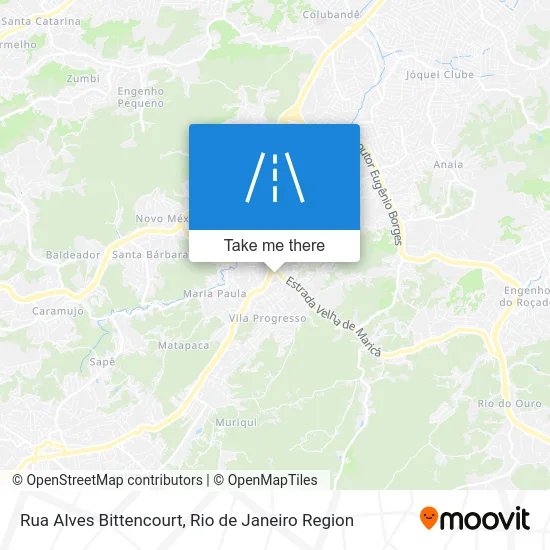 Rua Alves Bittencourt map