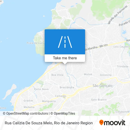 Rua Calízia De Souza Melo map