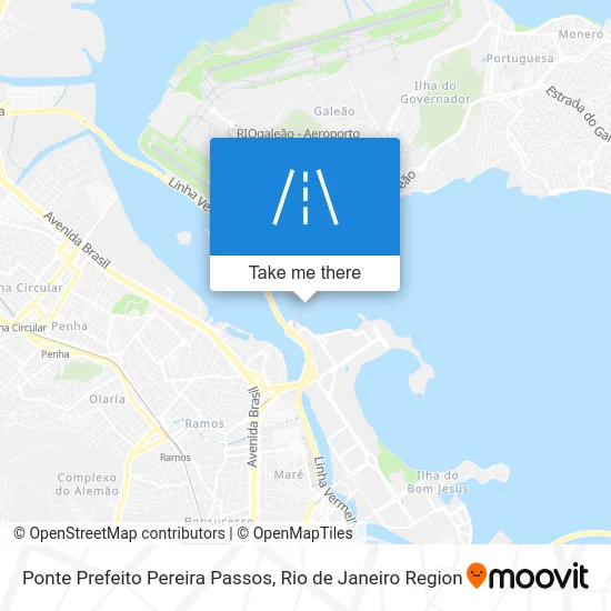 Ponte Prefeito Pereira Passos map