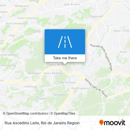 Rua Ascedino Leite map