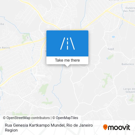 Rua Genesia Kartkampo Mundel map