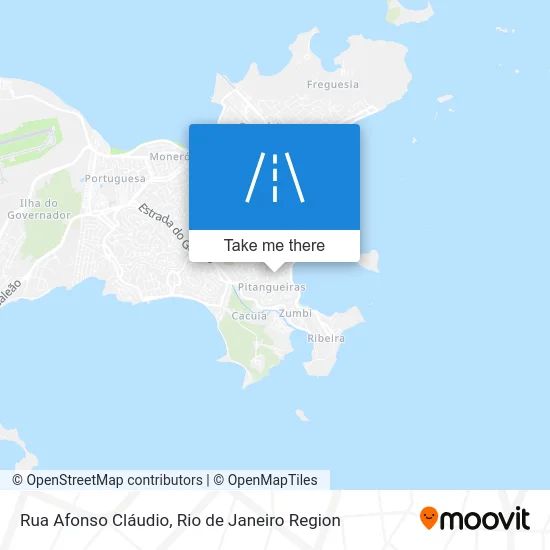 Rua Afonso Cláudio map