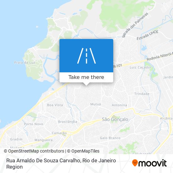 Mapa Rua Arnaldo De Souza Carvalho