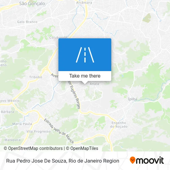 Rua Pedro Jose De Souza map