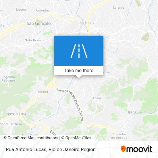Rua Antônio Lucas map
