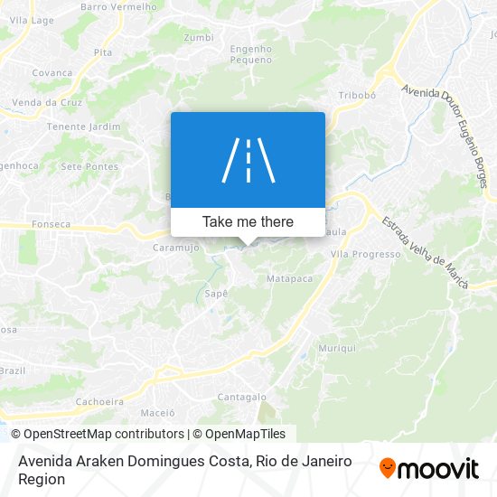 Mapa Avenida Araken Domingues Costa