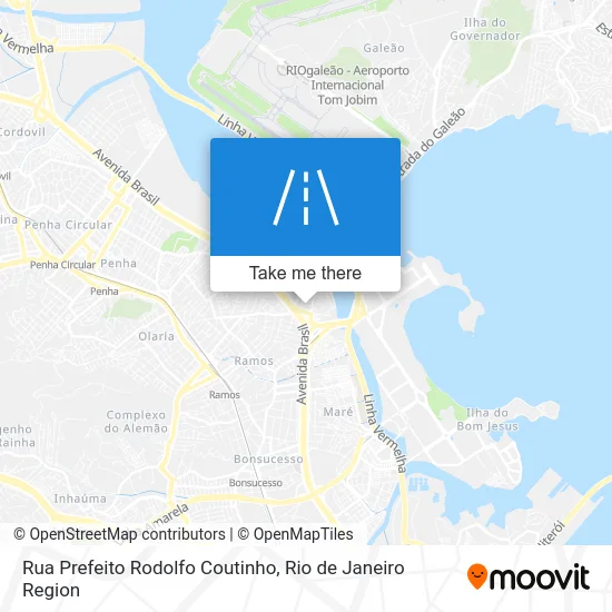 Rua Prefeito Rodolfo Coutinho map