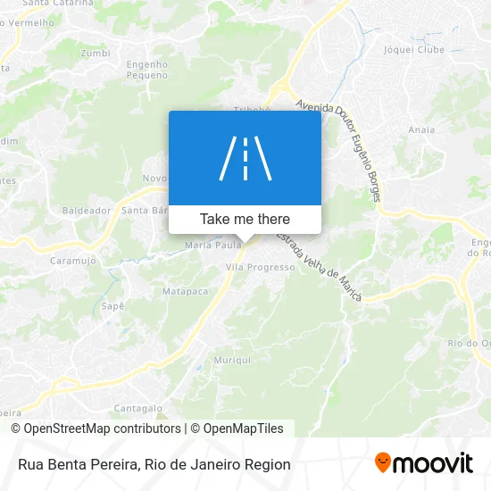 Rua Benta Pereira map