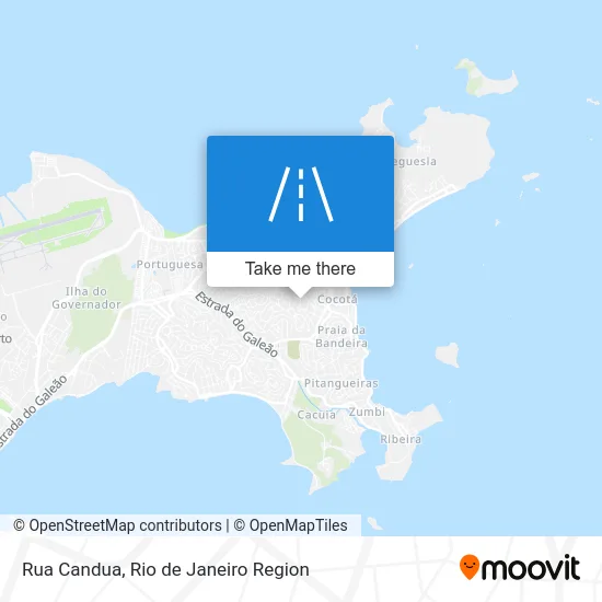 Rua Candua map