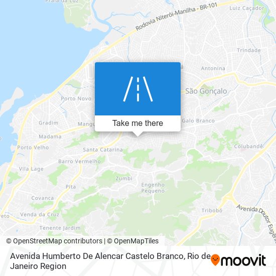 Mapa Avenida Humberto De Alencar Castelo Branco
