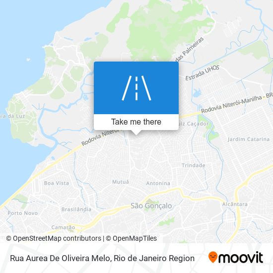 Mapa Rua Aurea De Oliveira Melo
