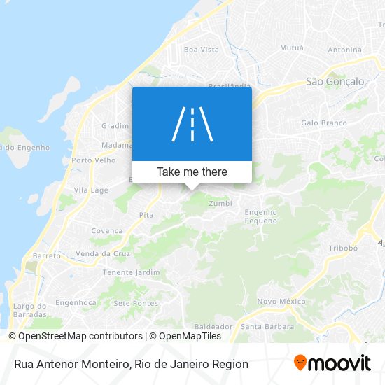 Mapa Rua Antenor Monteiro