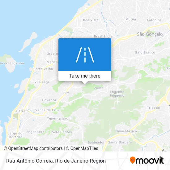 Rua Antônio Correia map