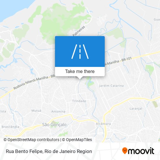 Mapa Rua Bento Felipe