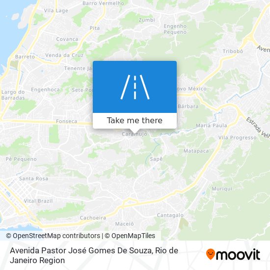 Mapa Avenida Pastor José Gomes De Souza