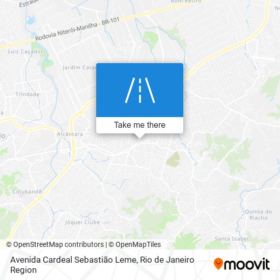 Mapa Avenida Cardeal Sebastião Leme