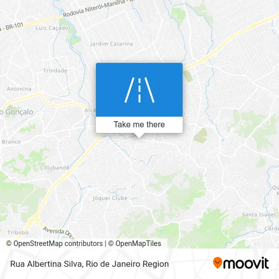 Rua Albertina Silva map