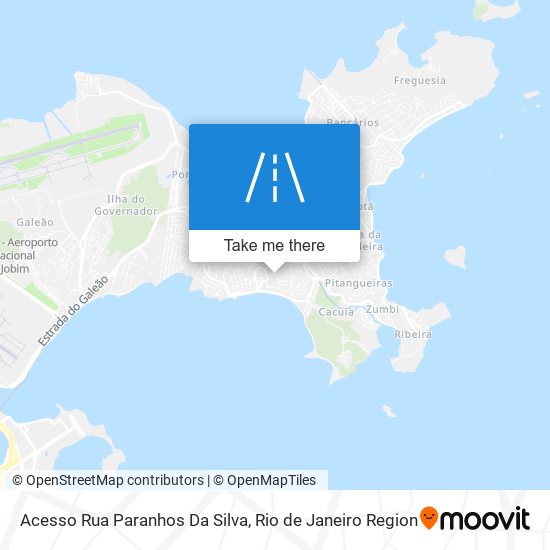 Mapa Acesso Rua Paranhos Da Silva