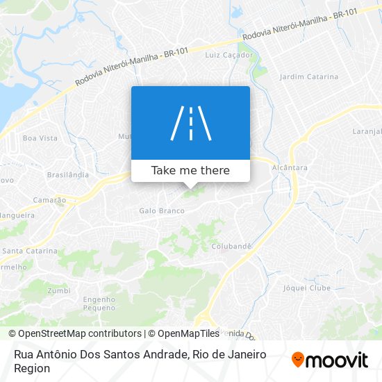 Rua Antônio Dos Santos Andrade map