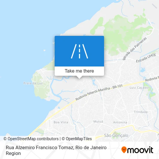 Rua Alzemiro Francisco Tomaz map