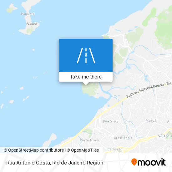 Rua Antônio Costa map