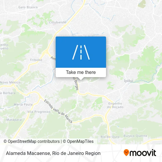 Alameda Macaense map