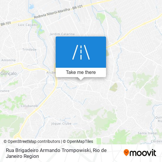 Mapa Rua Brigadeiro Armando Trompowiski