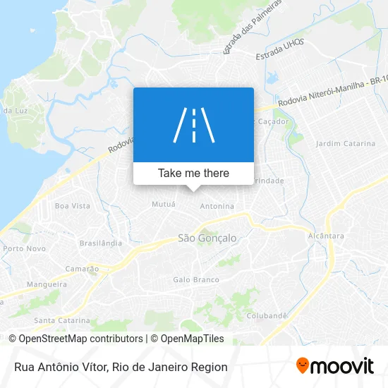 Rua Antônio Vítor map