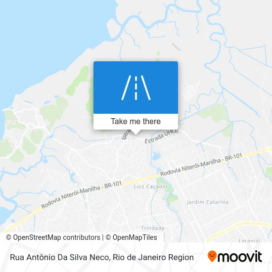 Rua Antônio Da Silva Neco map