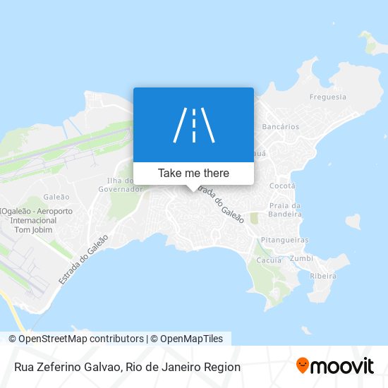 Mapa Rua Zeferino Galvao