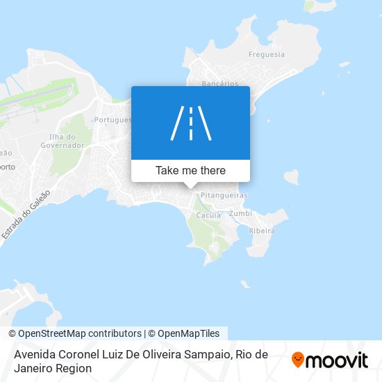 Mapa Avenida Coronel Luiz De Oliveira Sampaio