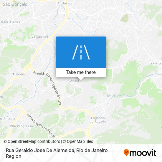 Mapa Rua Geraldo Jose De Alemeida