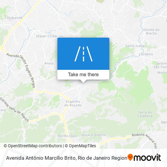 Mapa Avenida Antônio Marcílio Brito