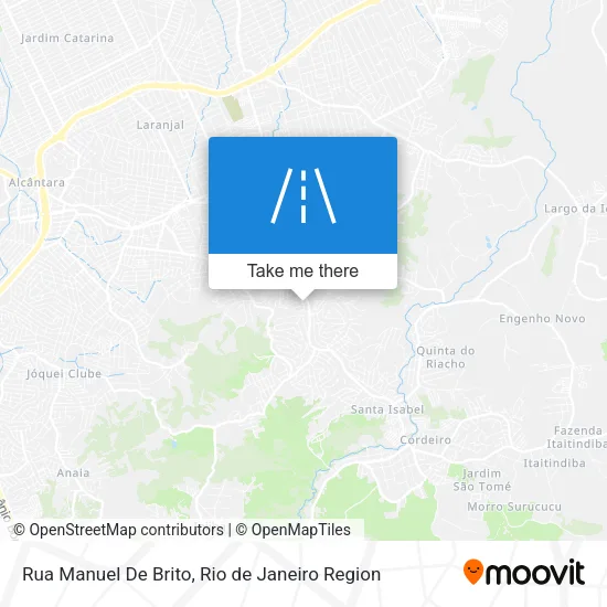 Mapa Rua Manuel De Brito