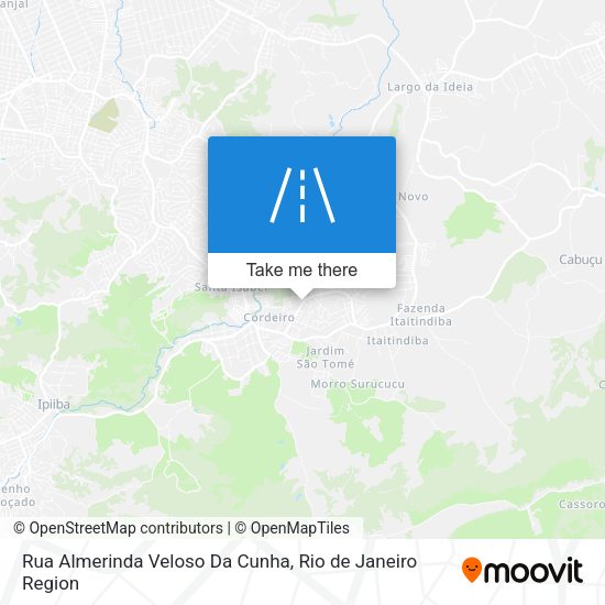 Rua Almerinda Veloso Da Cunha map