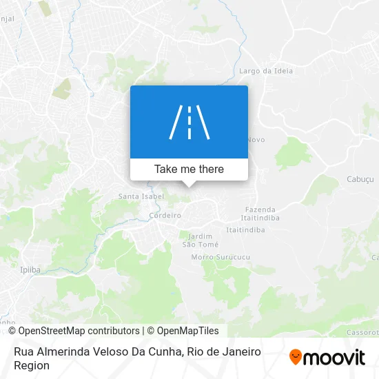 Rua Almerinda Veloso Da Cunha map