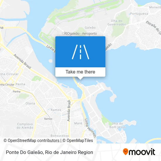 Ponte Do Galeão map