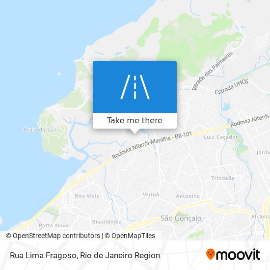 Mapa Rua Lima Fragoso