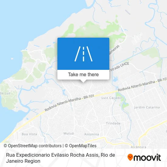 Rua Expedicionario Evilasio Rocha Assis map