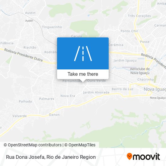 Mapa Rua Dona Josefa